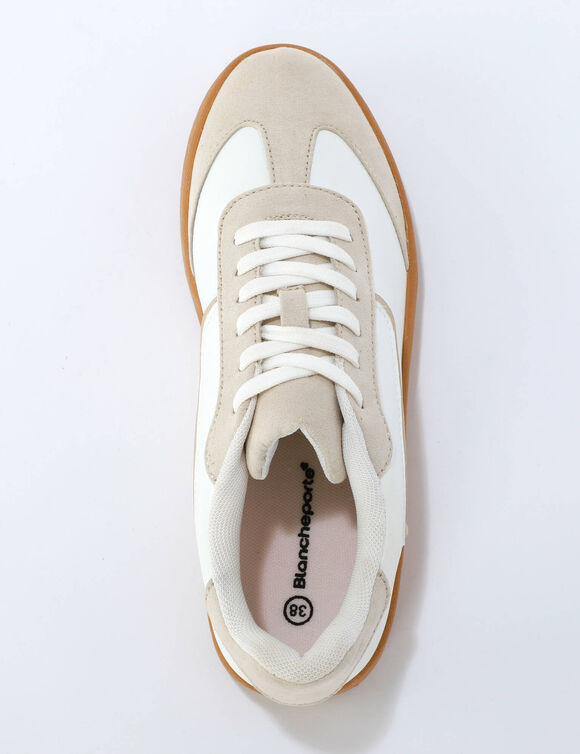 Baskets &agrave; lacets (&eacute;cru)