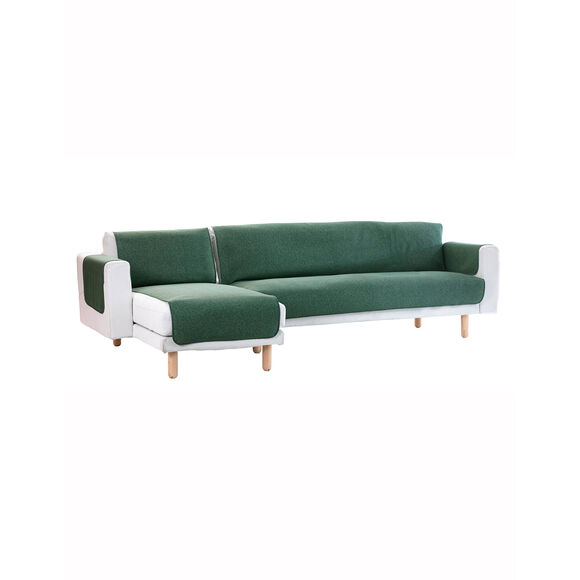 Slipvrije salonbescherming, faux-uni collectie (groen)