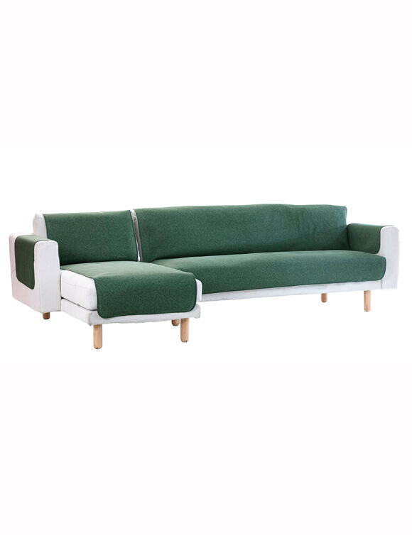 Slipvrije salonbescherming, faux-uni collectie (groen)