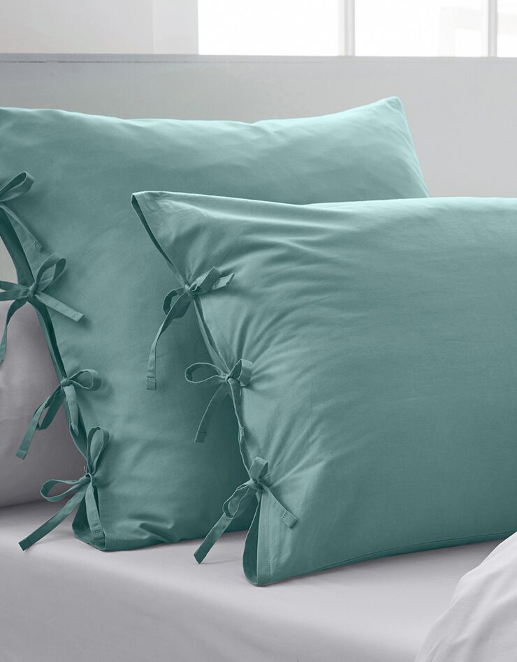 Linge de lit uni percale (eucalyptus)