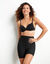 Shorty met tweedehuideffect en hoge taille (zwart)