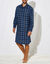 Liquette pyjama flanelle carreaux (bleu)