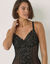 Body en dentelle avec effet brillant Arum Party - avec armatures (noir)