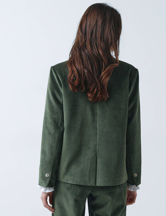 Veste blazer en velours (vert)
