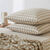 Linge de lit Lou en flanelle imprim&eacute;e (beige)