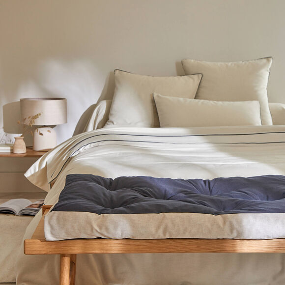 Lang vloerkussen, 'Timeless' collectie (CARBONGRIJS)