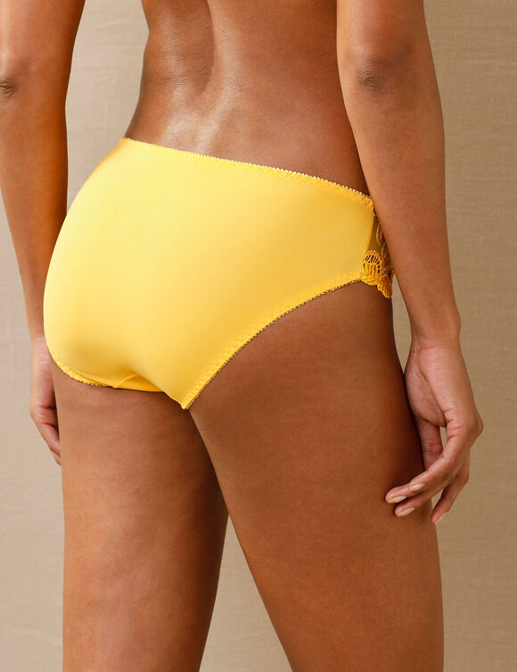 Culotte microfibre et guipure Rima - lot de 2 (geel)