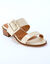 Mules en cuir &agrave; talon (cr&egrave;me)