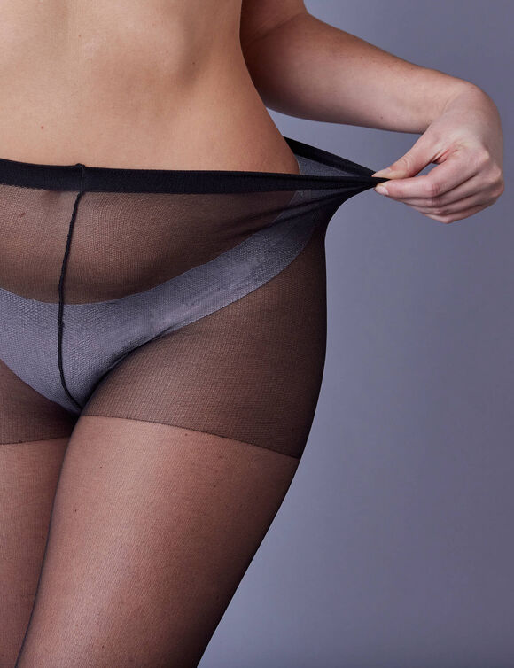Collants sp&eacute;cial grandes tailles - lot de 5 (noir)