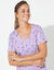 T-shirt met letterprint (parma / paars)