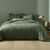 Linge de lit uni coton (eucalyptus)