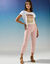 Rechte 7/8-broek met stretch (poederroze)