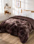 Couette synth&eacute;tique double face 600 g/m&sup2; (chocolat)