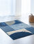 Tapis décoratif motif géométrique (jeans)