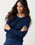 T-shirt imprim&eacute; peau de b&ecirc;te, stretch (bleu / noir)