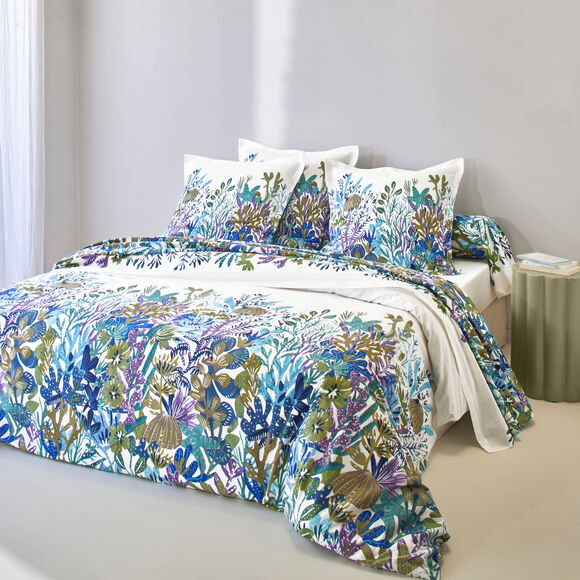 Bedlinnen Abysse, in bedrukt katoen (wit)