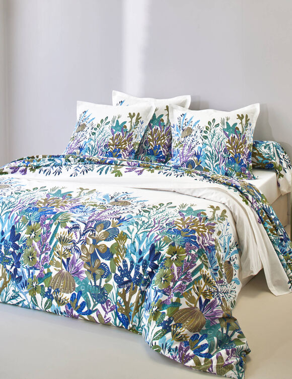 Bedlinnen Abysse, in bedrukt katoen (wit)