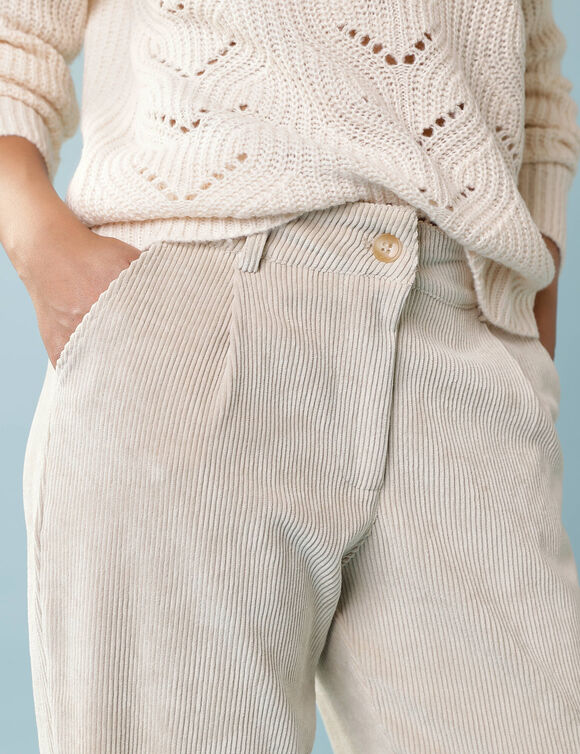 Pantalon 7/8&egrave;me en velours, Sp&eacute;cial Petites (gr&egrave;ge)