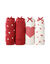 Midislip in stretchkatoen met hartjesprint - set van 4 (rood) Midislip in stretchkatoen met hartjesprint - set van 4 (rood)