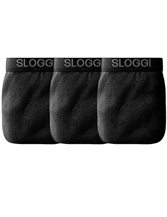 Open maxislip - set van 3 (zwart)