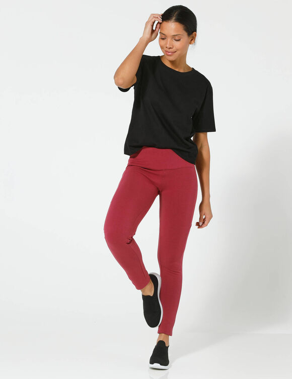 Legging à poche, polyester recyclé(**) (prune)