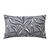 Housse de coussin imprimé feuillage (gris)