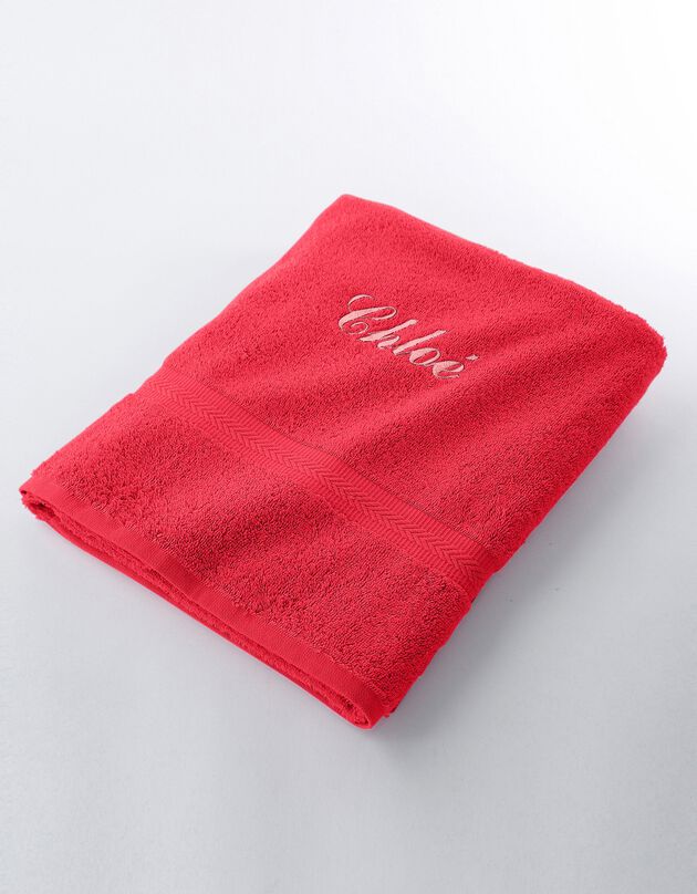 Serviette éponge personnalisable confort moelleux (corail)