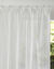 Panneau lin polyester base Cornely finition galon fronceur (blanc)