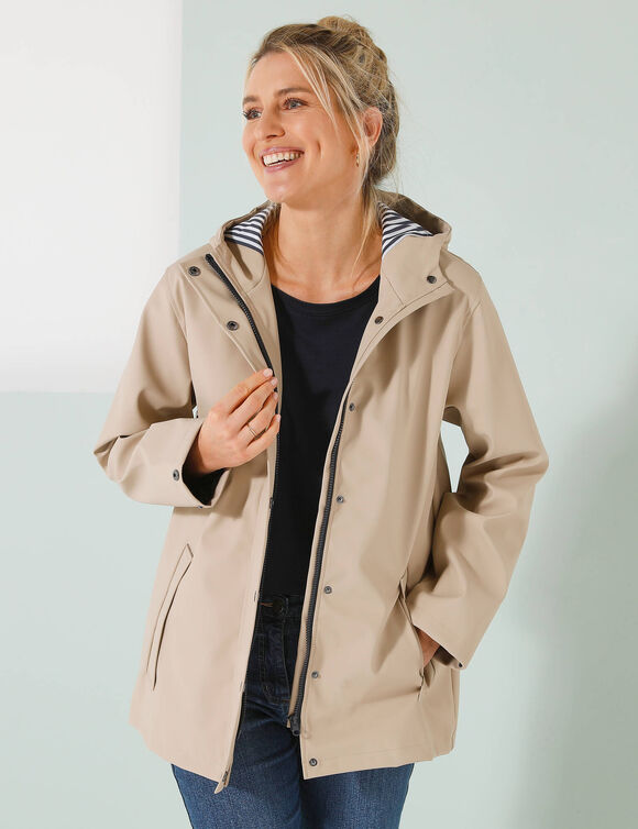 Cir&eacute; d&eacute;perlant &agrave; capuche (beige)