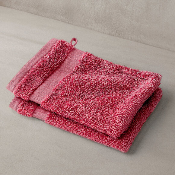 Collection serviettes de bain unies - gamme premium 640g/m&sup2; (grenat)