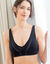Soutien-gorge coton stretch et dentelle  - sans armatures (noir)