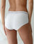 Supermaxislip in stretchkatoen met kanten tailleband - set van 2 (wit)