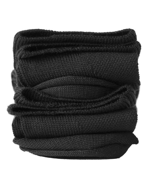 Mi-bas contention coton majoritaire - lot de 2 paires (noir)