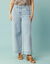 Jean taille haute Spécial Petites entrej. 65 cm, coupe large 7/8ème (bleached)