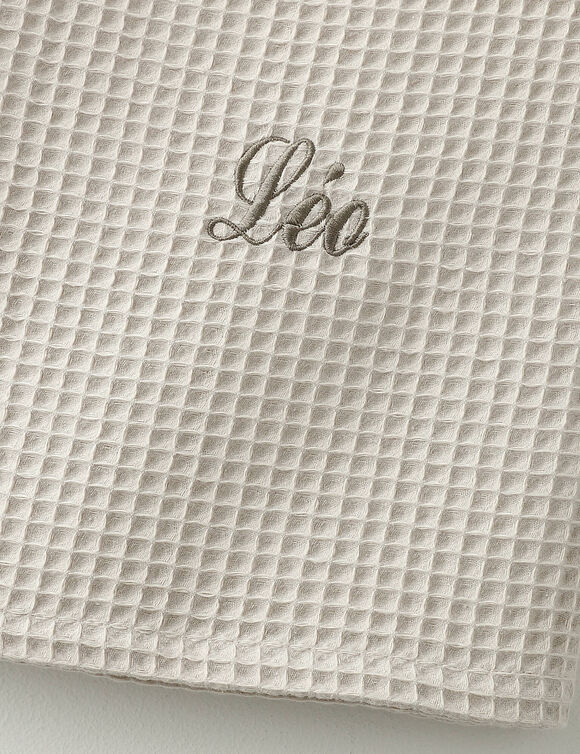 Serviette de bain nid d'abeille  Colombine®, personnalisable, 240 g/m2 (sable)