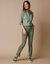 Modellerende broek met 5 zakken (mosgroen)