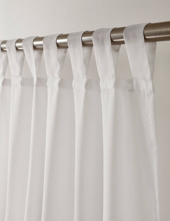 Panneau voile uni finition pattes (blanc)