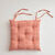 Vierkante stoelkussens met geruit patroon - set van 2 (terracotta)