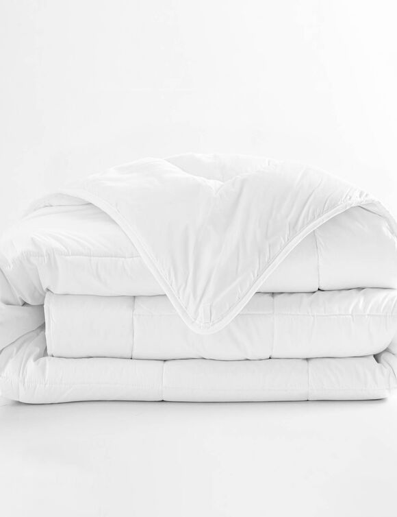 Couette pure laine vierge Woolmark® 300g/m² (blanc)