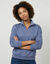 Sweatshirt met hoge kraag en ritssluiting, van geborsteld molton (lavendelblauw)