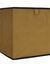 Cube de rangement pliable, velours (moutarde)