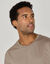 T-shirt met ronde hals en korte mouwen (taupe)