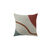Housse de coussin imprimé "courbes" - lot de 2 (écru / terracotta)