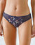 Midislip in katoen en kant met kasjmierprint Coria - set van 2 (blauw)