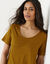 T-shirt col rond manches courtes (vert olive)