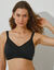 Soutien-gorge grand maintien en coton stretch - sans armatures (noir)