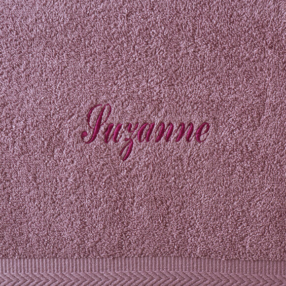 Effen handdoek, zacht comfort, personaliseerbaar (lavendel)