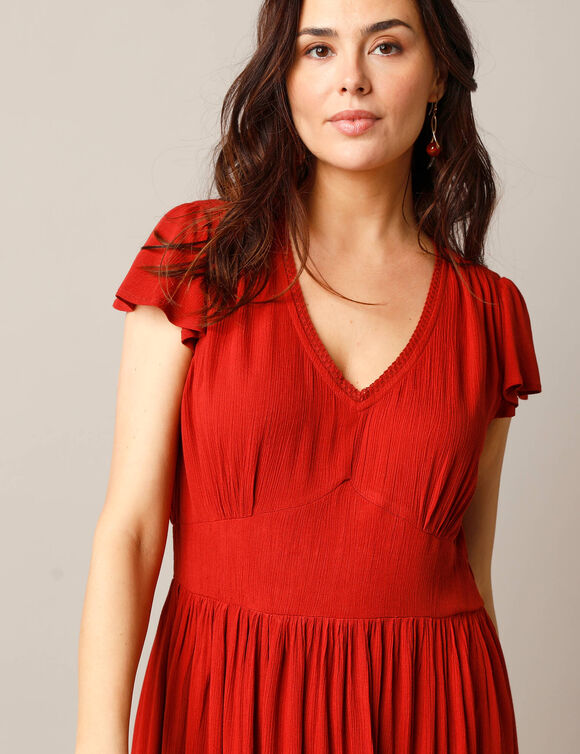Robe longue unie (terracotta)