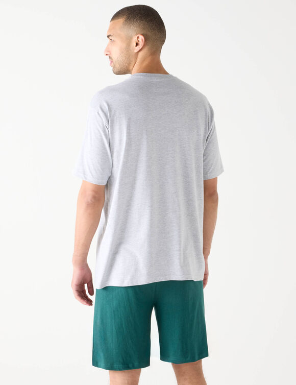 Bugs Bunny-pyjamashorts met korte mouwen en korte broek (groen / grijs)