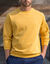 Sweat molleton col rond (jaune)